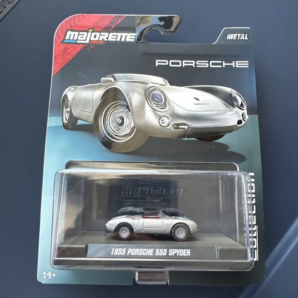 Majorette Metal Collection Silver 1955 Porsche 550 Spyder